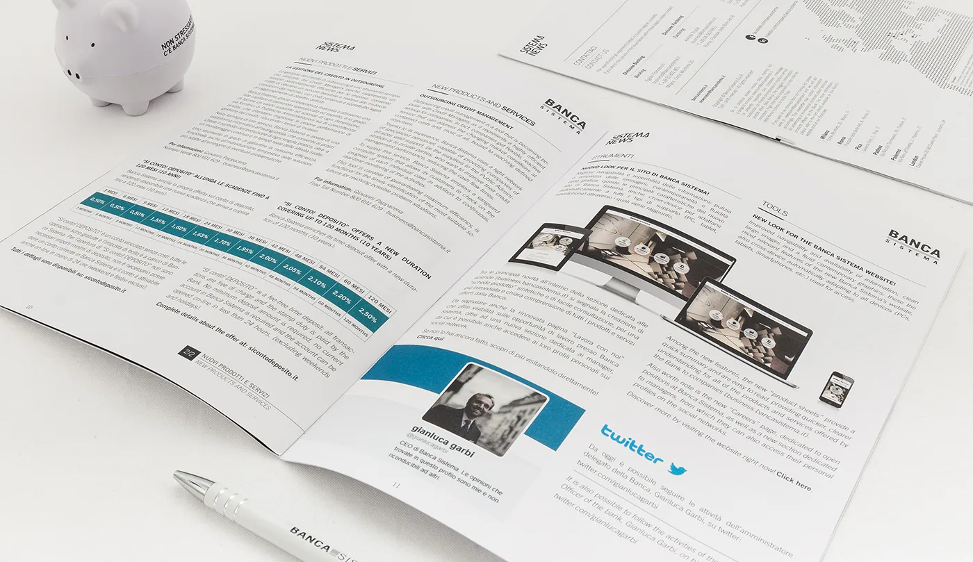 Banca Sistema – corporate communication – image 7