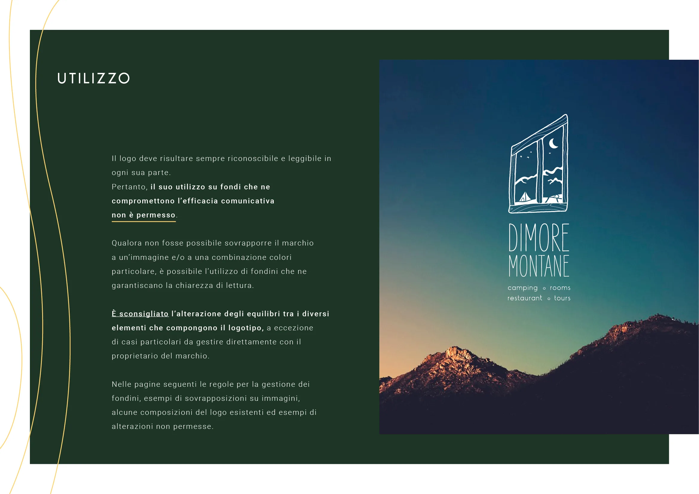 Dimore Montane – visual identity light – image 5